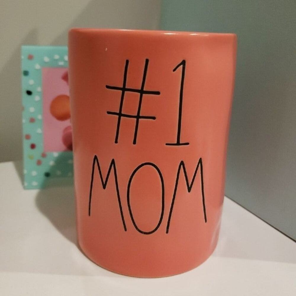 Rae Dunn "#1 MOM" Apple Blossom Candle NEW